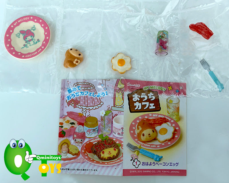 Rare 2012 Re-Ment My Melody Cafe Full Set of 8 pcs <Free Shipping>