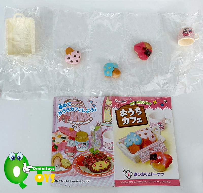 Rare 2012 Re-Ment My Melody Cafe Full Set of 8 pcs <Free Shipping>