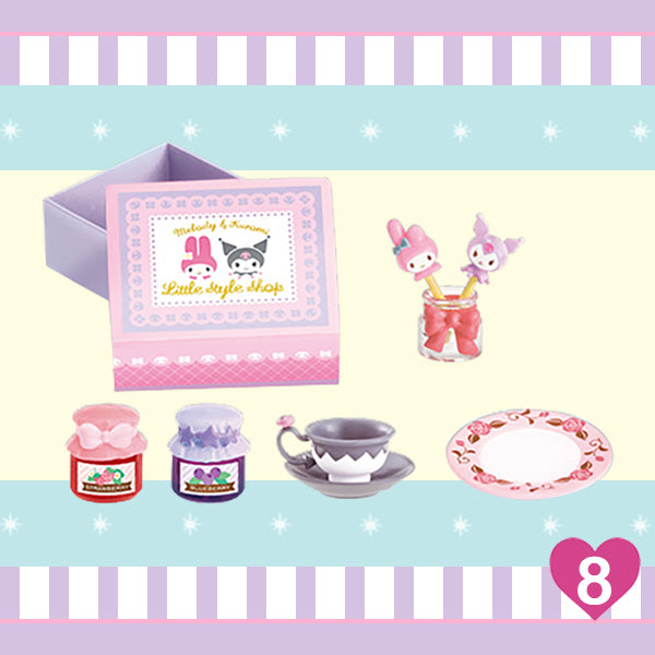 Rare 2017 Re-Ment Sanrio My Melody Little Style Shop Full Set of 8 pcs <Free shipping (Except the United States)>