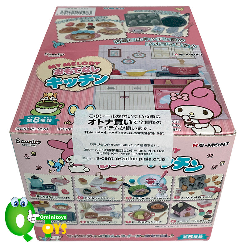 Rare 2014 Re-Ment My Melody Hospitality Kitchen Full Set of 8 pcs <Free shipping (Except the United States)>