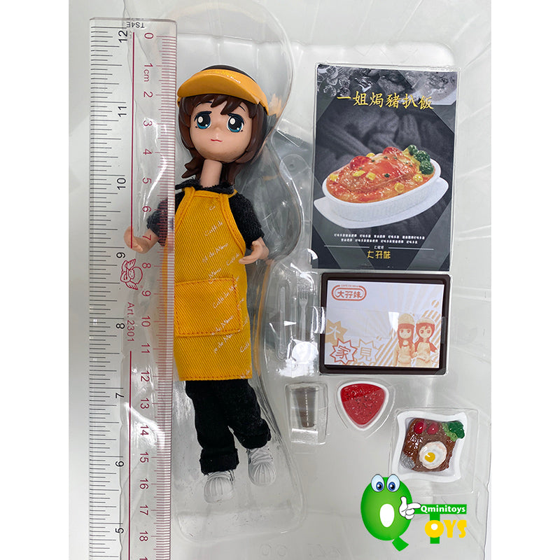 Rare 2009 Mimo Cafe De Mimo Full Set includes 4 Scenes and Food Set 10 pcs <Free Shipping>