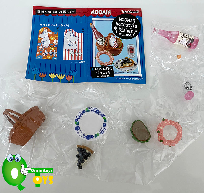 Rare 2017 Re-Ment Moomin Homestyle Dishes Kitchen Full Set of 8 pcs <Free Shipping>