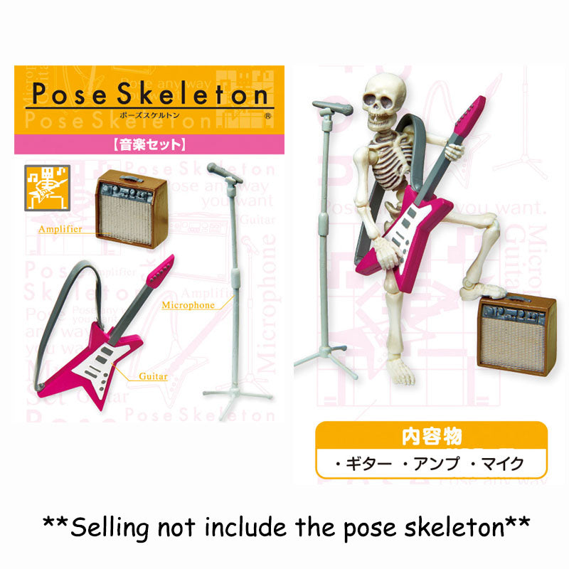 Rare 2014-2017 Re-Ment Pose Skeleton Scene <Free shipping (Except the United States)>