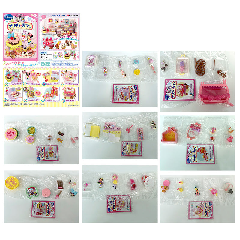 Rare 2010 Re-Ment Disney Minnie and Daisy Pretty Cafe Full Set of 8 pcs <Free Shipping>