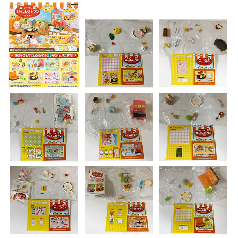 Rare 2021 Re-Ment Sumikko Gurashi Restaurant full set of 8 pcs <Free Shipping>