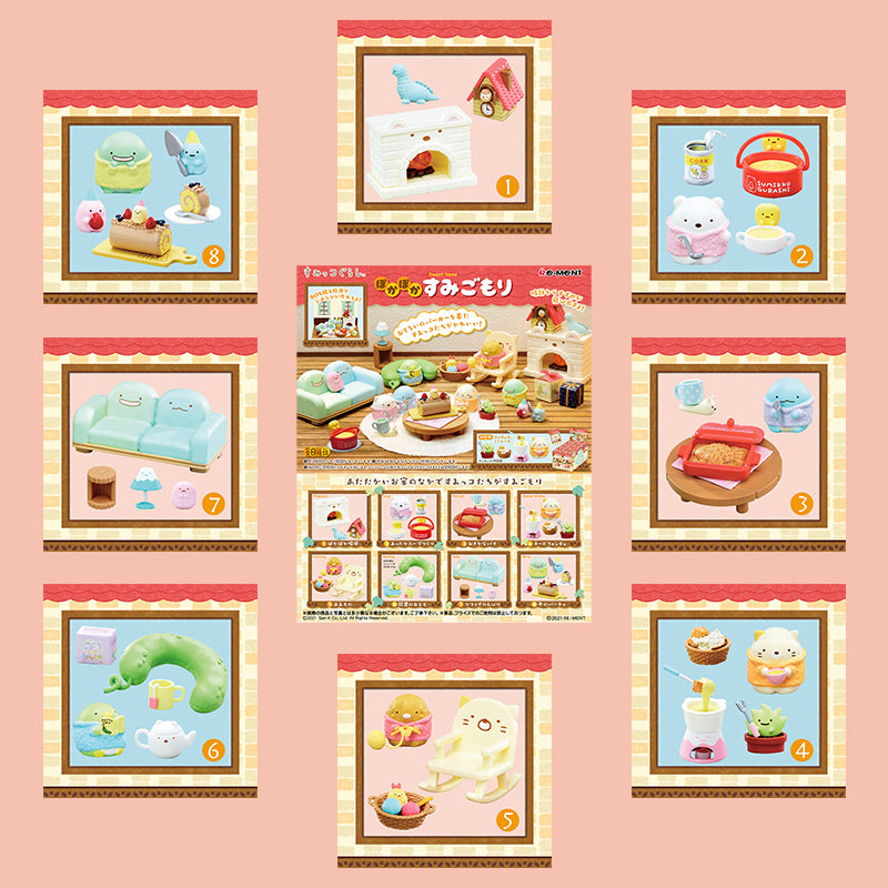 Rare 2021 Re-Ment Sumikko Gurashi Sweet Home Full Set of 8 pcs <Free shipping (Except the United States)>