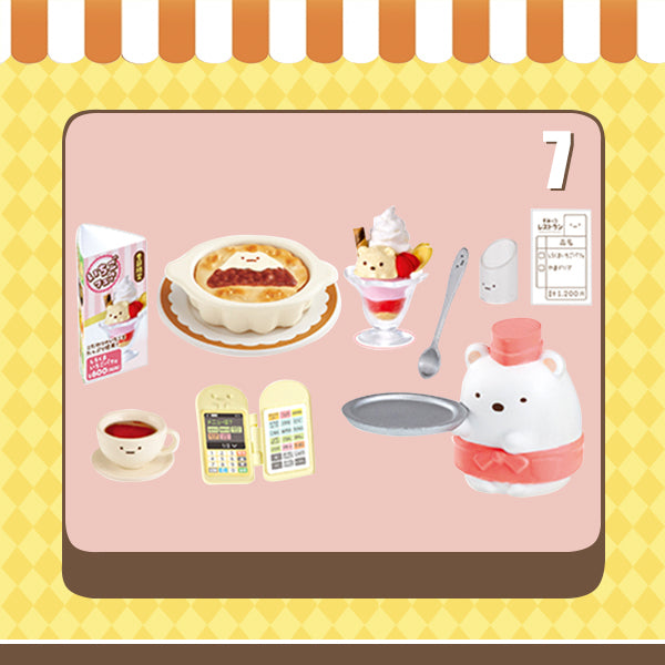 Rare 2021 Re-Ment Sumikko Gurashi Restaurant full set of 8 pcs
