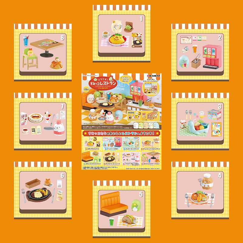 Rare 2021 Re-Ment Sumikko Gurashi Restaurant  (Sold Individually)