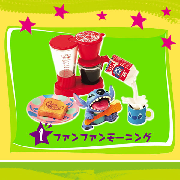 Rare 2009 Re-Ment Stitch Enjoys Cooking Full Set of 8 pcs <Free shipping (Except the United States)>