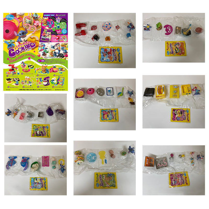 Rare 2009 Re-Ment Stitch Enjoys Cooking Full Set of 8 pcs <Free shipping (Except the United States)>