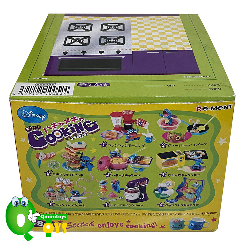 Rare 2009 Re-Ment Stitch Enjoys Cooking Full Set of 8 pcs <Free shipping (Except the United States)>