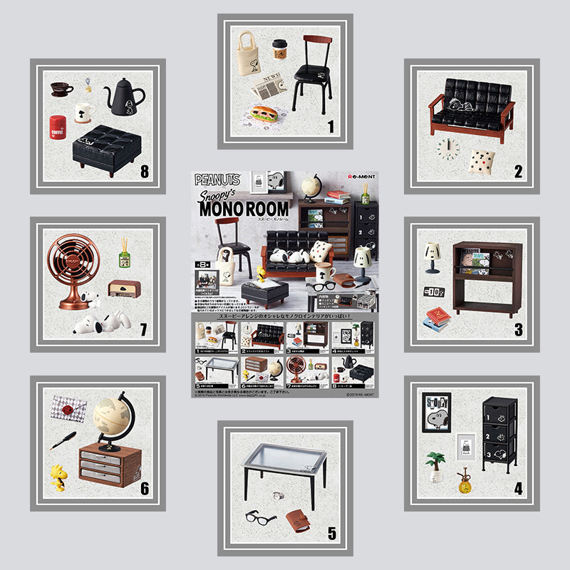 Rare 2019 Re-Ment Snoopy Mono Room (Sold Individually) <Free shipping (Except the United States)>