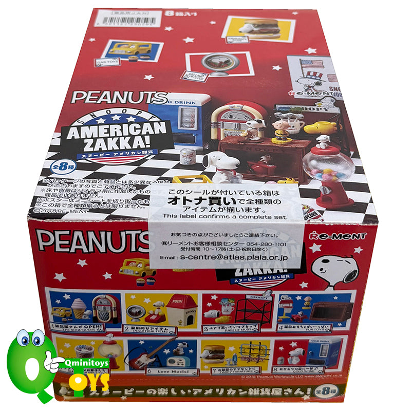 Rare 2018 Re-Ment SNOOPY AMERICAN ZAKKA! Full Set of 8 pcs <Free shipping (Except the United States)>