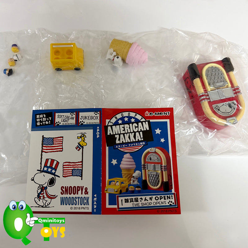 Rare 2018 Re-Ment SNOOPY AMERICAN ZAKKA! Full Set of 8 pcs <Free shipping (Except the United States)>
