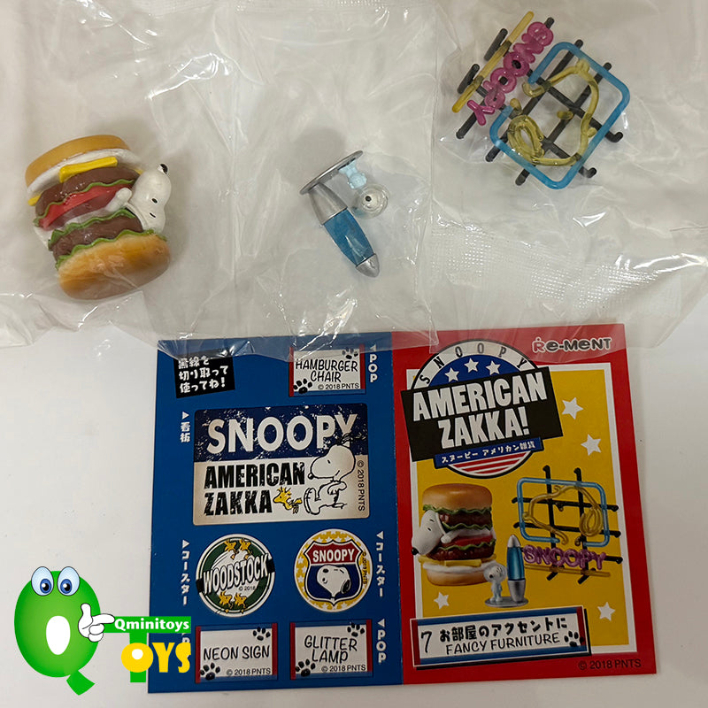 Rare 2018 Re-Ment SNOOPY AMERICAN ZAKKA! (Sold Individually) <Free shipping (Except the United States)>