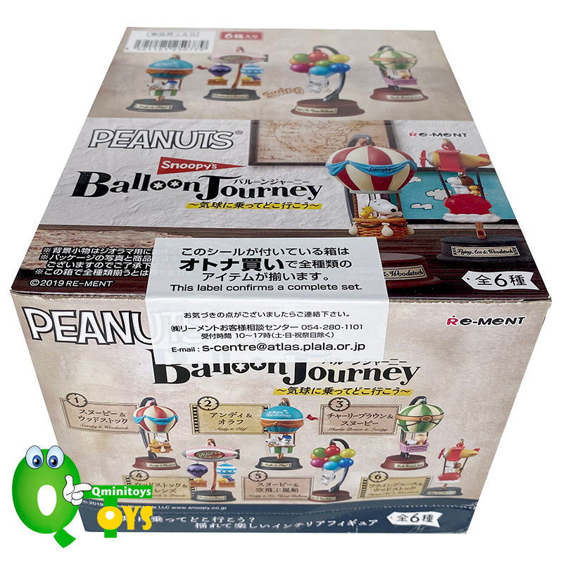 Rare 2019 Re-Ment Snoopy’s Balloon Journey Full Set of 6 pcs <Free Shipping>