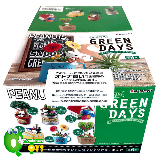 Rare 2018 Re-Ment Snoopy Green Days Full Set of 6 pcs <Free Shipping>