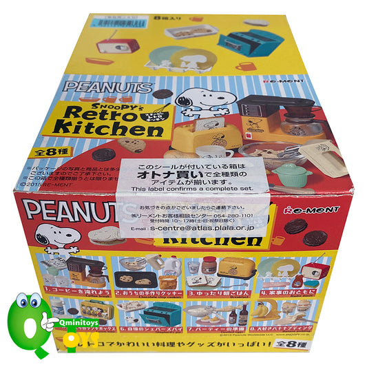 Rare 2015 Re-Ment Snoopy Retro Kitchen Full Set of 8 pcs <Free shipping (Except the United States)>