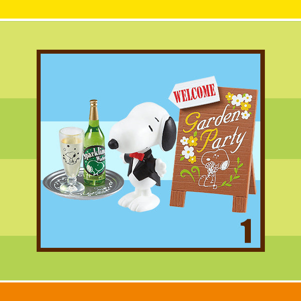Rare 2017 Re-Ment Snoopy Garden Party Full Set of 8 pcs