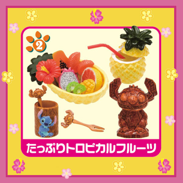 Rare 2008 Re-Ment Stitch Tropical Dessert Full Set of 8 pcs <Free shipping (Except the United States)>
