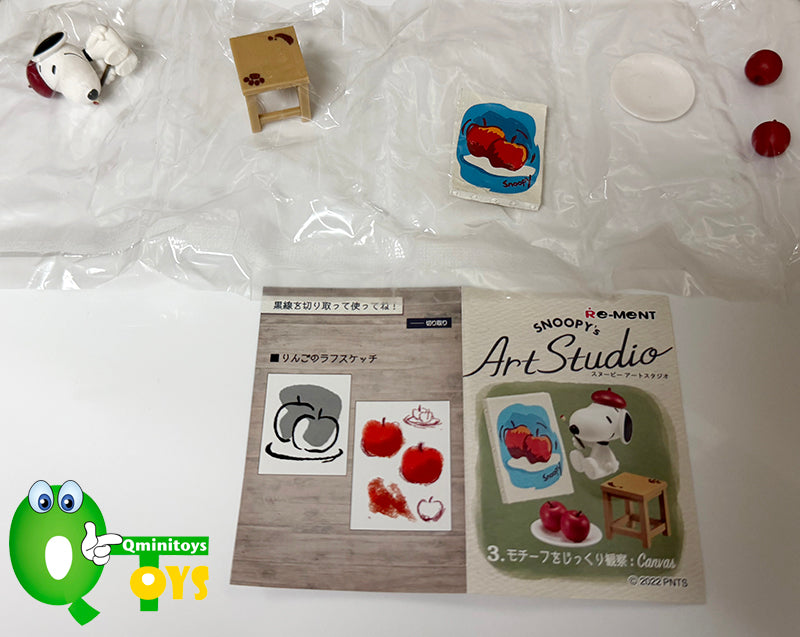Rare 2022 Re-Ment SNOOPY's Art Studio Full Set of 8 pcs <Free shipping (Except the United States)>