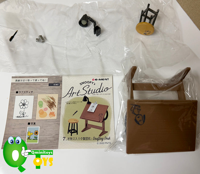 Rare 2022 Re-Ment SNOOPY's Art Studio Full Set of 8 pcs <Free shipping (Except the United States)>