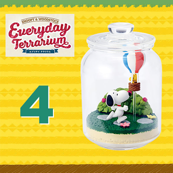 Rare 2019 Re-Ment SNOOPY & WOODSTOCK Everyday Terrarium Full Set of 6 pcs <Free Shipping>