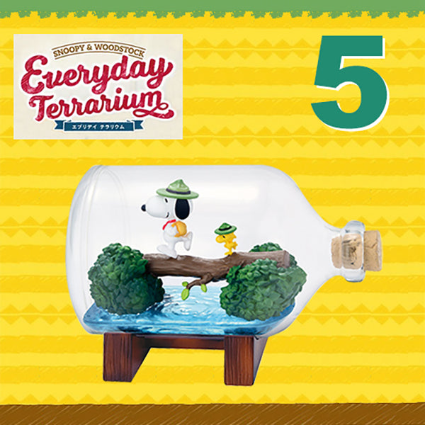 Rare 2019 Re-Ment SNOOPY & WOODSTOCK Everyday Terrarium Full Set of 6 pcs <Free Shipping>