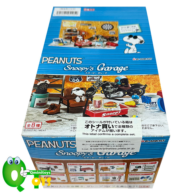 Rare 2022 Re-Ment Snoopy's Garage Full Set of 8 pcs <Free shipping (Except the United States)>