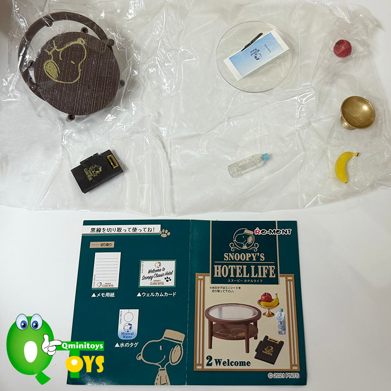 Rare 2021 Re-Ment SNOOPY'S HOTEL LIFE Full Set of 8 pcs <Free shipping (Except the United States)>