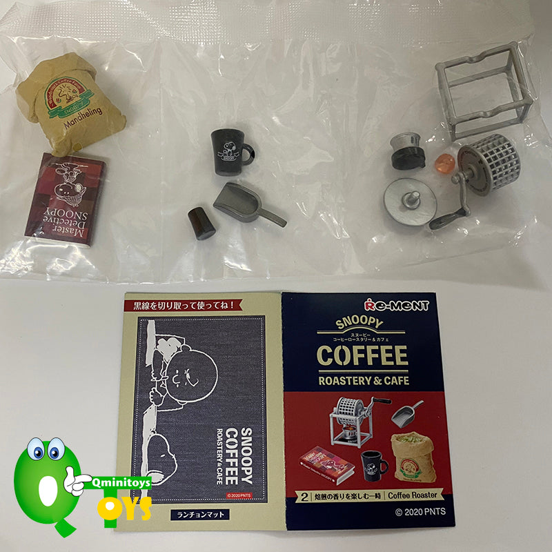 Rare 2020 Re-Ment SNOOPY COFFEE ROASTERY & CAFE Full Set of 8 pcs <Free shipping (Except the United States)>