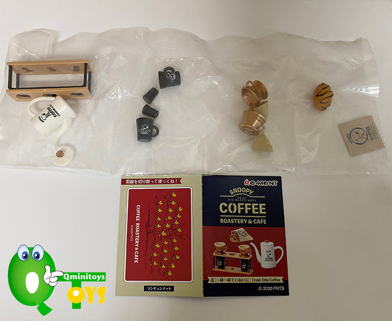 Rare 2020 Re-Ment SNOOPY COFFEE ROASTERY & CAFE Full Set of 8 pcs <Free shipping (Except the United States)>