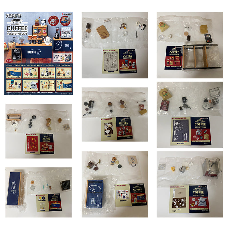 Rare 2020 Re-Ment SNOOPY COFFEE ROASTERY & CAFE (Sold Individually) <Free shipping (Except the United States)>