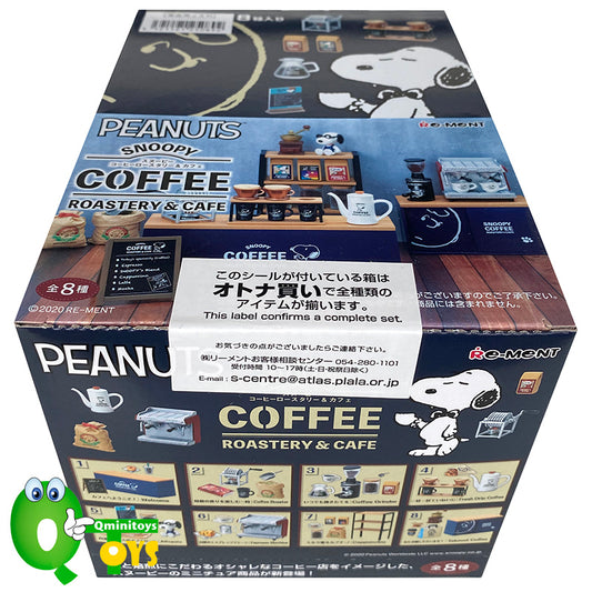Rare 2020 Re-Ment SNOOPY COFFEE ROASTERY & CAFE Full Set of 8 pcs <Free shipping (Except the United States)>