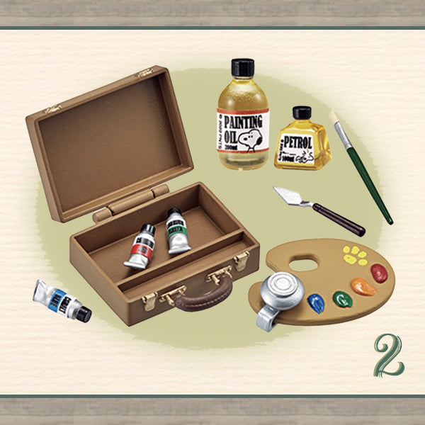 Rare 2022 Re-Ment SNOOPY's Art Studio Full Set of 8 pcs <Free shipping (Except the United States)>