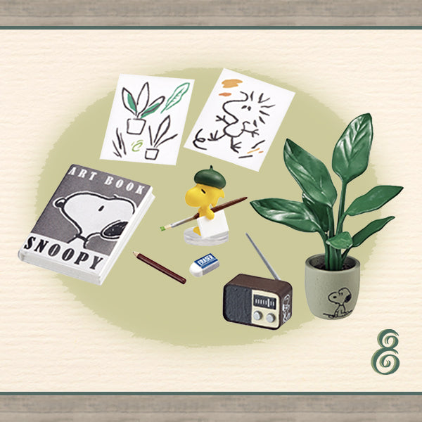 Rare 2022 Re-Ment SNOOPY's Art Studio Full Set of 8 pcs <Free shipping (Except the United States)>