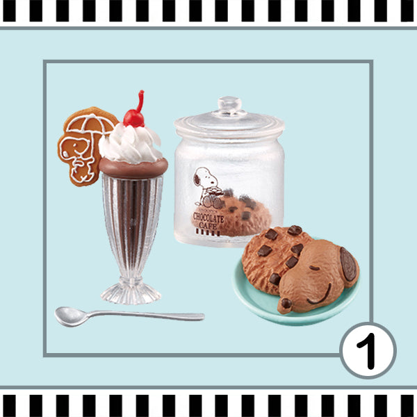 Rare 2018 Re-Ment Snoopy Chocolate Cafe Full Set of 8 pcs <Free shipping (Except the United States)>