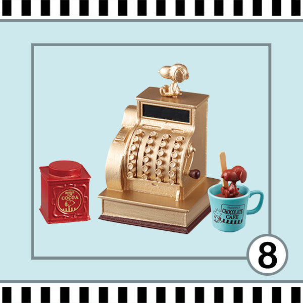 Rare 2018 Re-Ment Snoopy Chocolate Cafe Full Set of 8 pcs <Free shipping (Except the United States)>