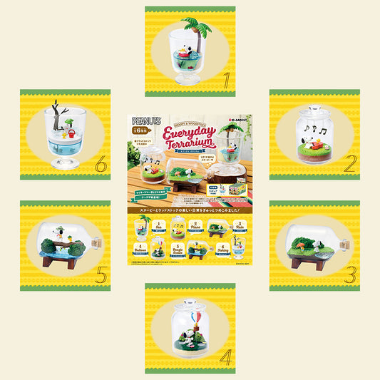 Rare 2019 Re-Ment SNOOPY & WOODSTOCK Everyday Terrarium (Sold Individually) <Free shipping (Except the United States)>