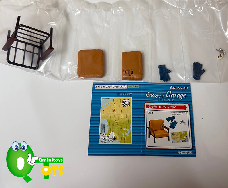 Rare 2022 Re-Ment Snoopy's Garage Full Set of 8 pcs <Free shipping (Except the United States)>