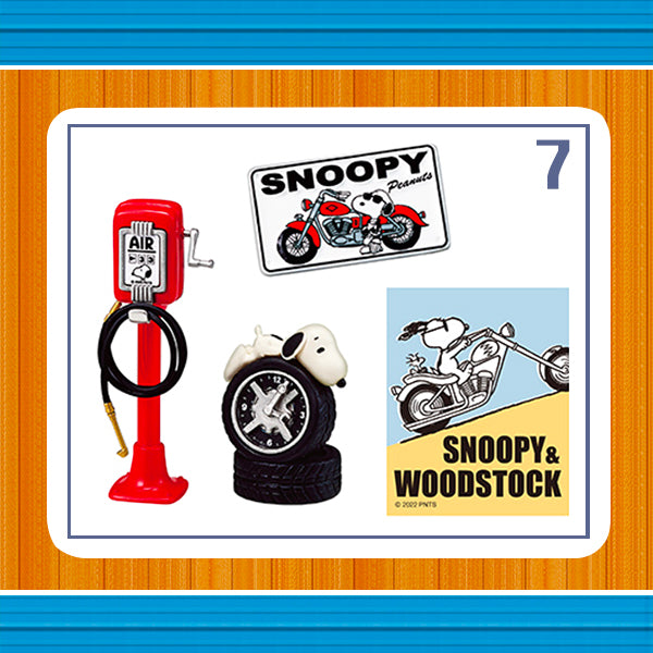 Rare 2022 Re-Ment Snoopy's Garage Full Set of 8 pcs <Free shipping (Except the United States)>