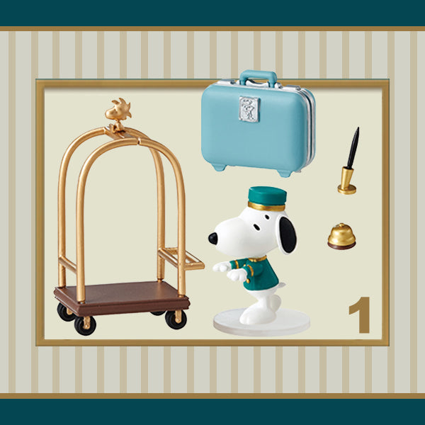 Rare 2021 Re-Ment SNOOPY'S HOTEL LIFE Full Set of 8 pcs <Free shipping (Except the United States)>