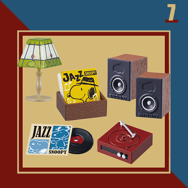 Rare 2019 Re-Ment Snoopy Little Jazz Cafe Full Set of 8 pcs (Outer box not keep in good condition) <Free shipping (Except the United States)>