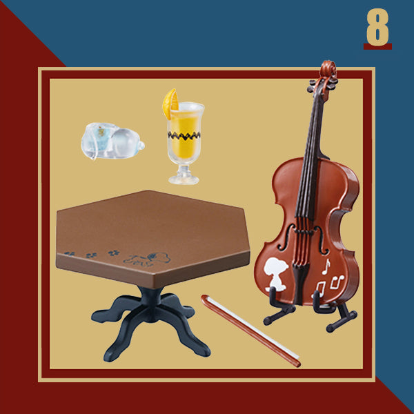 Rare 2019 Re-Ment Snoopy Little Jazz Cafe Full Set of 8 pcs (Outer box not keep in good condition) <Free shipping (Except the United States)>