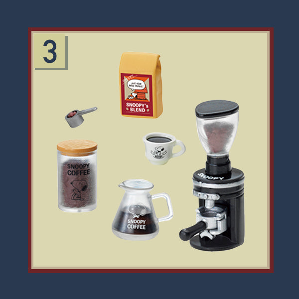 Rare 2020 Re-Ment SNOOPY COFFEE ROASTERY & CAFE Full Set of 8 pcs <Free shipping (Except the United States)>