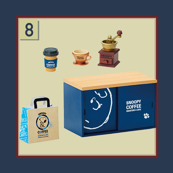 Rare 2020 Re-Ment SNOOPY COFFEE ROASTERY & CAFE (Sold Individually) <Free shipping (Except the United States)>