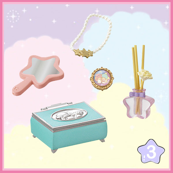 Rare 2017 Re-Ment Little Twin Stars Glitter Dreams Cosmetics Full Set of 8 pcs <Free shipping (Except the United States)>