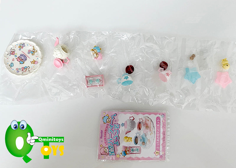 Rare 2010 Re-Ment Welcome to the Little Twin Stars Sky Party Full Set of 8 pcs <Free Shipping>