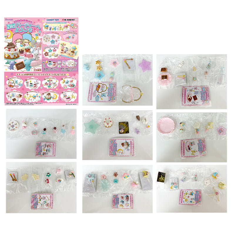 Rare 2010 Re-Ment Welcome to the Little Twin Stars Sky Party Full Set of 8 pcs <Free Shipping>