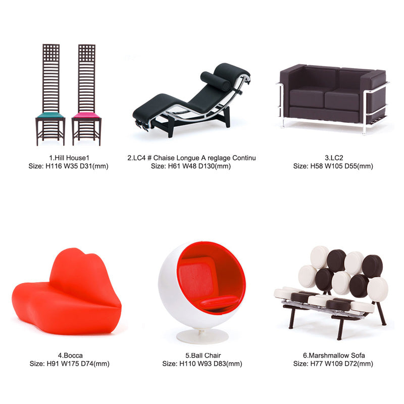 Reina 1/12 Designer Chair Interior Collection – Qminitoys